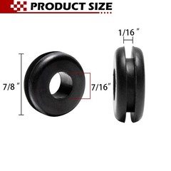 10 Pack Rubber Grommet of Pressure Washer Nozzle Tips 7/8 inches, Black