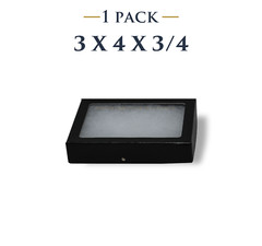 3 x 4 x 3/4 Riker Display Case Box for Collectibles Jewelry Arrowheads & More