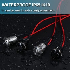 5 pcs 12mm Round Small Momentary Push Button Switch Waterproof Stainless Steel