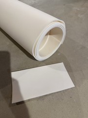 Closed Cell Polyethylene Foam White Rubber Sheet 78″ L x 39″ W x 1/4″ Thickness