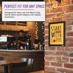 SECO Easy Open Front Loading Snap Frame Poster & Picture Frame, 8.5 x 11 Inch…
