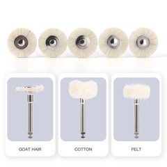Dental Polishing Brushes Wheels Goat Hair/Felt/Cotton Contra Angle RA Latch Type