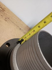 Carbon Steel 6″ Flange w/ National Pipe Tapered NPT Pt# MA600 6″ HOSE BARB MNPSM