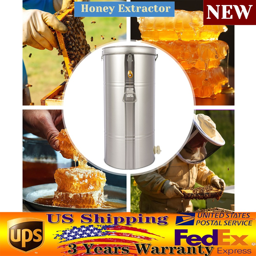 Stainless Steel 2 Frame Manual Honey Extractor for Beekeeping