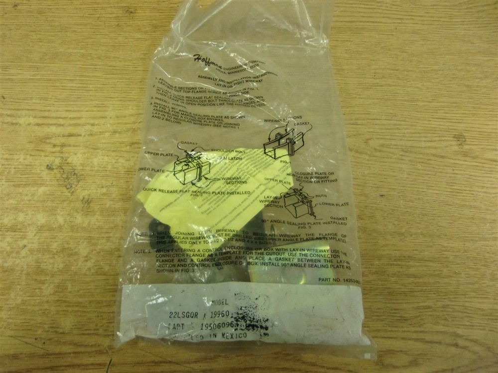 NEW Hoffman 22LSGQR 19960 Sealing Gasket *FREE SHIPPING*