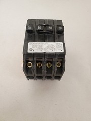 Eaton BR 1-20 Amp 2 Pole & 1-50 Amp 2 Pole BQ Quad Circuit Breaker (BQ220250)
