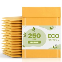 250 #0 Kraft Bubble Padded Envelopes Mailers 6 X 10 fit (Inner 6×9)
