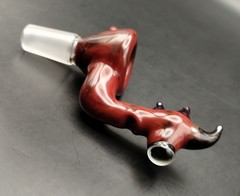Red Creature 14mm Glass Bowl by Subconscious Design USA