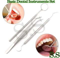 45 Instruments Basic Dental Set Mirror Explorer College plier Good Quality NEW