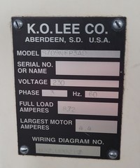 6″ x 18″ K.O. Lee Hydraulic Surface Grinder