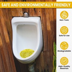3 -50 Men’s Bathroom Urinal Screens Deodorizing Toilet Scented Freshener Filters