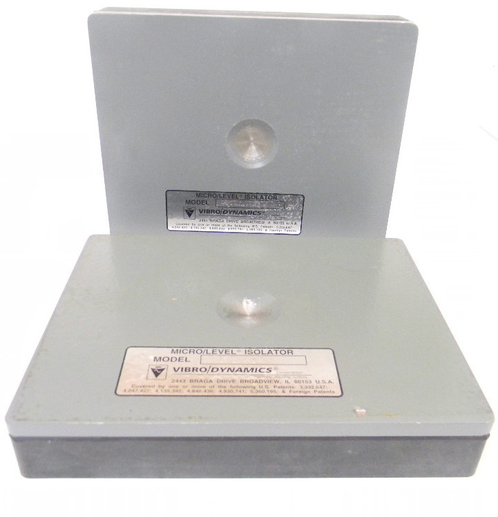 2 NEW VIBRO DYNAMICS MICRO LEVEL ISOLATOR PADS 9.250″ L X 7.250″ W X 1.500″ H