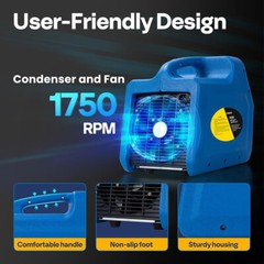 Portable Refrigerant Recovery Machine R1234yf R32 3/4HP AC HVAC Recycling Tool