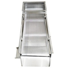 1.5mm Stainless Steel Linear Vibrating Screen Single Layer Sifter Shaker 110V