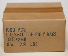 3″x5″-1000pcs-2Mil CLEAR PLASTIC BAGS JEWLERY ZIPPER TOP LOCK RECLOSABLE BAG