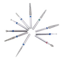 100pcs AZDENT Dental FG Diamond Burs for High Speed Handpiece Medium 1.6mm USA