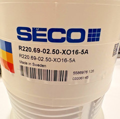 SECO R220.69-02.50-XO16-5A 2.5” Face Mill Cutter 5 Inserts 10500 RPM