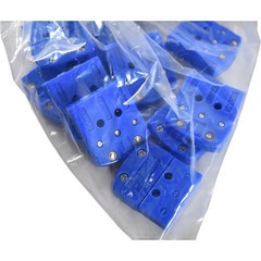 Pack of 12 NEW Omega MTP-T-F Miniature Thermocouple Connector 3 Prong Blue Femal