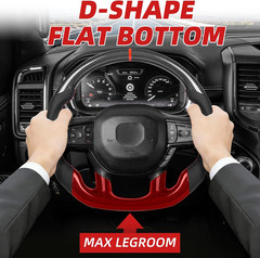 Real Carbon Fiber Steering Wheel for Ram 1500 2500 3500 2019-2026 New Body Style