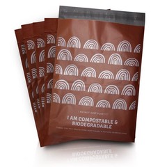 10 inches x 13 inches Compostable Mailers (50 Pack) Biodegradable Boho Design…