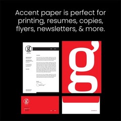 Accent Opaque White Printer Paper, 12” x 18” 20lb Bond/50lb, 2,500 Sheets