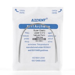 10PCS AZDENT Dental Orthodontic Super Elastic Niti Round Arch Wire Nature Form