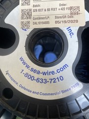 SEA Wire And Cable 422 Ft. 22 AWG 3-Conductor Mil-Spec Cable M27500-22TE3U00!