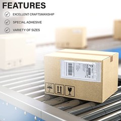 MT Products Blank Envelope Pouch 6.5” x 10” Shipping Label Sleeves, Pack of 1000