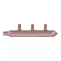 3/4 In. PEX Barb X 1/2 In. Barb Copper 3-Port Closed Manifold Fitting