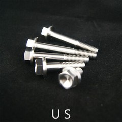 GR5 Titanium Flange Bolt Hex M10 1.25 20 25 30 35 40 45 50 55 60 70 80 90