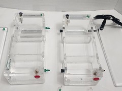 QTY 2 Bio-Rad Mini Sub DNA Cell Horizontal Electrophoresis 1000 VDC CLEAN! PBIN