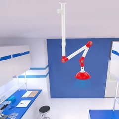 Laboratory Exhaust Vent, Extractor Fume Hood with Expanded Hood Opening