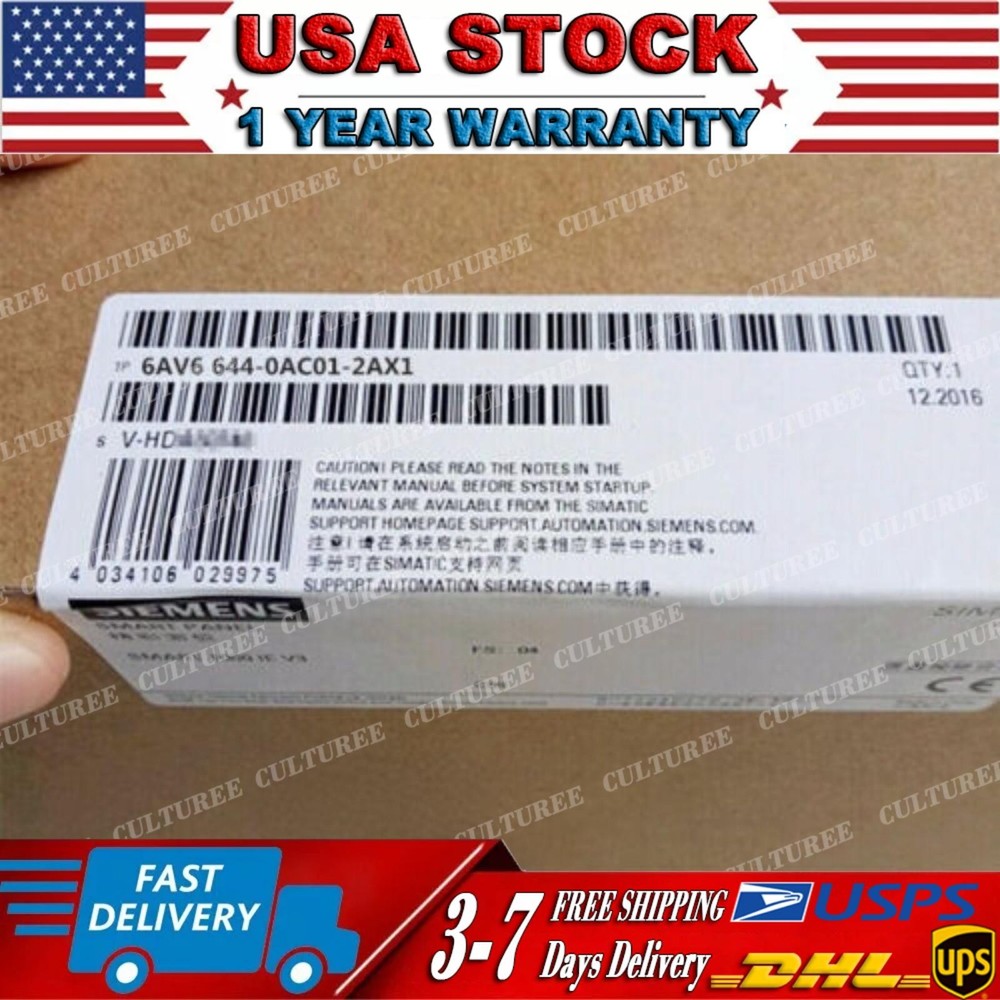 SIEMENS MP377 19″ TOUCH PANEL 6AV6644-0AC01-2AX0 / 6AV6 644-0AC01-2AX0 DHL Ship