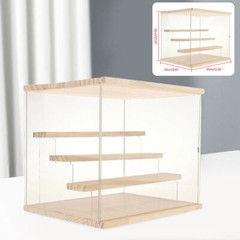 4-Tier Large Acrylic Display Case Dustproof Box for Collectibles Action Figures