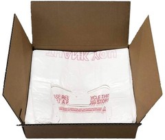 T shirt plastic bags/Disposable plastic bags with handles 1/6 barrel 50 bags