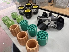 Beckman PTS-2000 Rotor Lot Centrifuge Lab Equipment, Buckets, Inserts