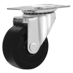24 Pack 2″ Swivel Caster Wheels Rubber Base with Top Plate & Bearing Heavy Duty