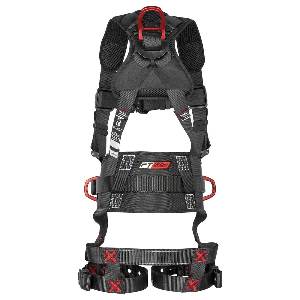 FallTech 8144SM FT-Iron 3D Belted Full Body Harness S/M 3 D-Ring QC Chest