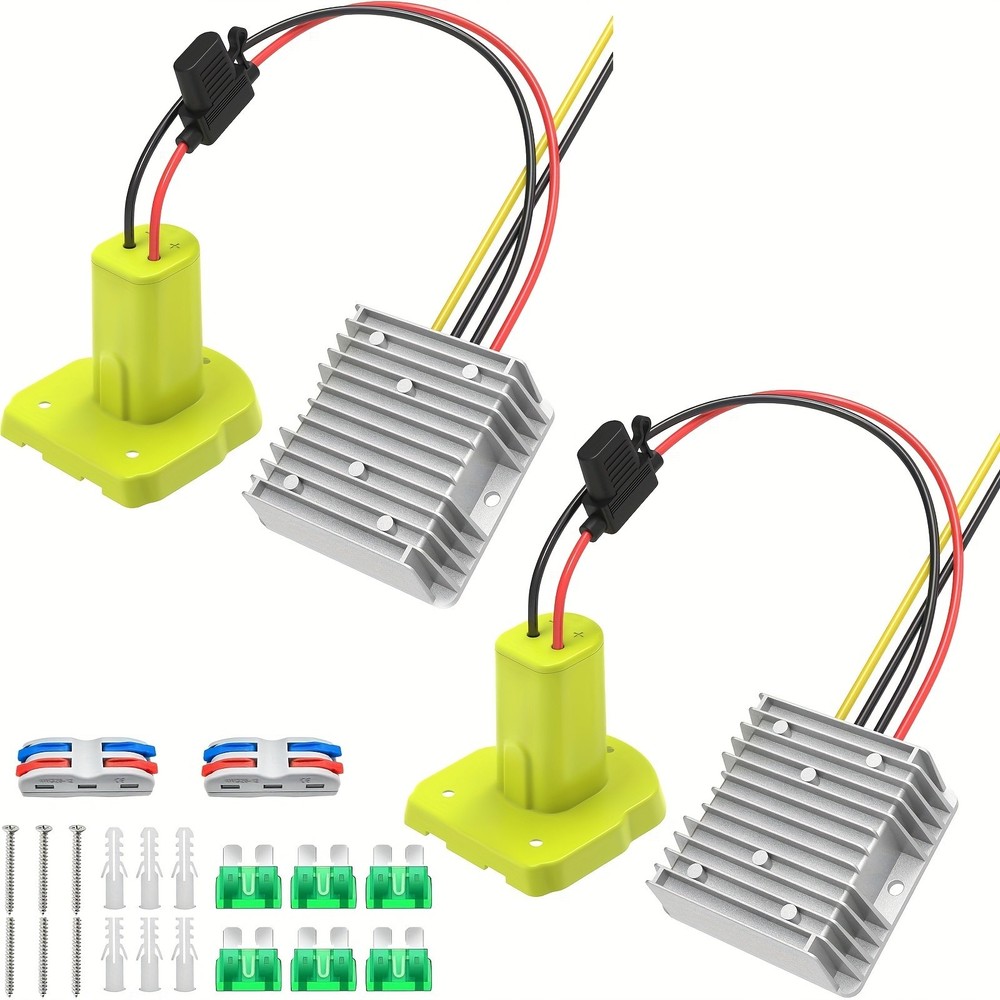 18V to 12V Comverter Transformer Compatible with RYOBI 18V Battery,2 pack