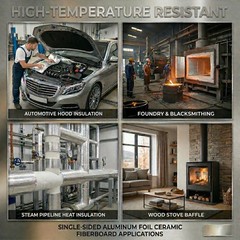 Ceramic Fiber High Temperature Insulation Blanket High Density Fireproof Thermal