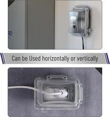 Bates- Weatherproof Electrical Outlet Cover, 1-Gang, Outdoor Plug Cover