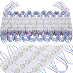 500 Pcs LED Module White 6500K 1.2W LED Storefront Waterproof Replacement Lights