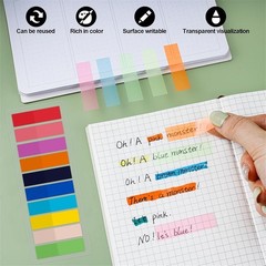 Sticky Tabs 500/2400 Book Tabs for Page Markers Transparent Annotation supplies