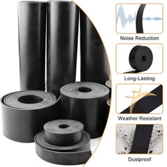 NEOPRENE RUBBER ROLL 1/8 THK X 24″ x 10 ft LONG FREE SHIPPING