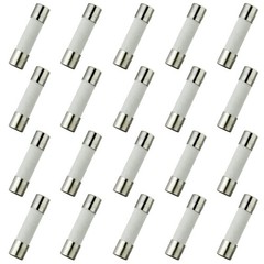 BOJACK T5AH250V 5x20mm 5A 250V Slow-Blow Ceramic Fuses 5 amp 250 Volt