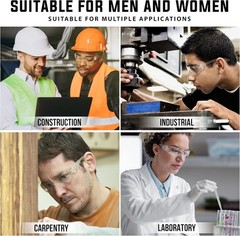 BISON LIFE Safety Glasses – Scratch Resistant Wrap Around Eyewear, Polycarbonate