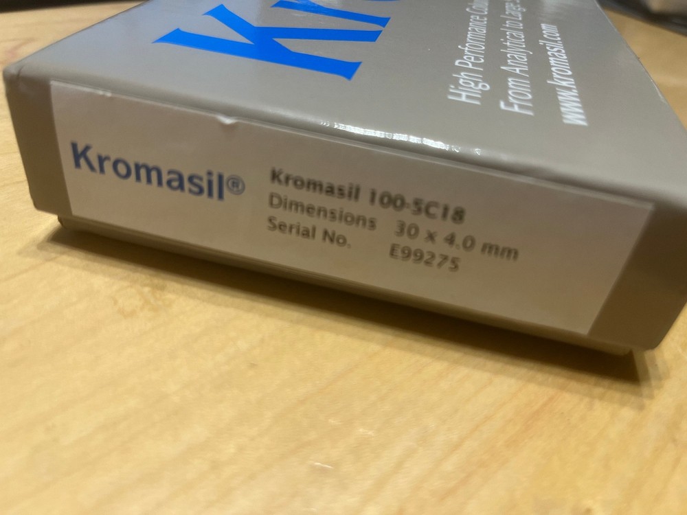 HPLC column Akzo Kromasil 100-5C18 5um 30×4 mm