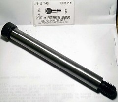 3/4X6″ HEX SOCKET HEAD SHOULDER BOLT ALLOY STEEL PLAIN 5/8-11 THREAD (1)