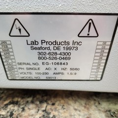LAB PRODUCTS INC ENVIRO GARD A 59013M ENVIRONMENTAL CONTROL SYSTEM SUPPLY UNIT