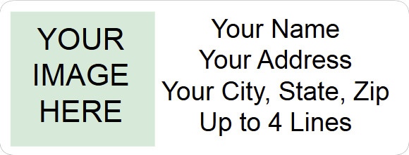 60 Personalized with Your Image Address Mailing Labels Custom FREE SHIP